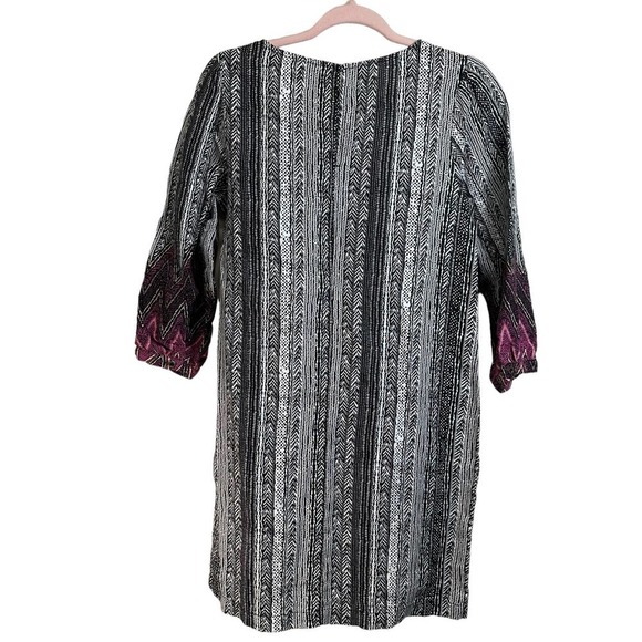 Garnet Hill‎ 100% Linen Boho Print Market Dress Relax Fit size XS - Picture 5 of 11